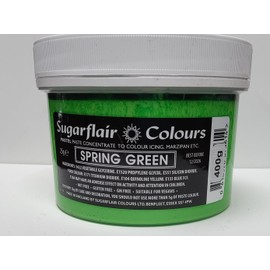 Sugarflair Paste Colours - Pastel- Food Colouring - Spring Green -400g Bulk Pack
