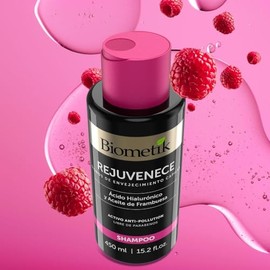Biometik Rejuvenece, Shampoo para Signos de Envejecimiento Capilar, Antioxidante, Energiza el Cuero Cabelludo y Devuelve Vitalidad, con Acido Hialuron