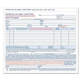 TOPS L3841 Hazardous Material Short Form, 7 x 8 1/2, Three-Part Carbonless (Box of 250 Forms)