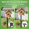 Upgraded Heavy Duty Bird Feeder Pole, 92 Inch Squirrel Proof