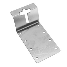 6PCS T Post Bracket, Carbon Steel Vertical Mounting Corner Brace for T Post Fences, Signs, Birdhouses, Easy to Install