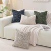 Pack of 2 Chenille Throw Pillow Covers 20x12 Inch, Soft