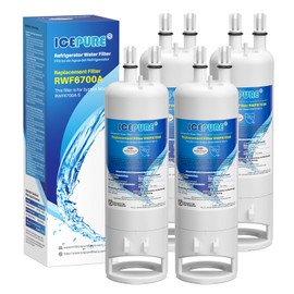 ICEPURE W10295370A Refrigerator Water Filter Replacement for EDR1RXD1, Everydrop® Filter 1, WHR1RXD1, EDR1RXD1B, KAD1RXD1, P4RFWB, 46-9081, 46-9930, 4Pack