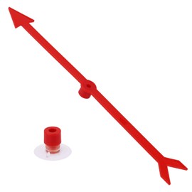 Large Arrow Spinner, Arrow Spinner with Suction Cup Stable Game Board Spinner Arrow Game Spinner Board Games Accessories for Classroom Activities Party Games (Red)