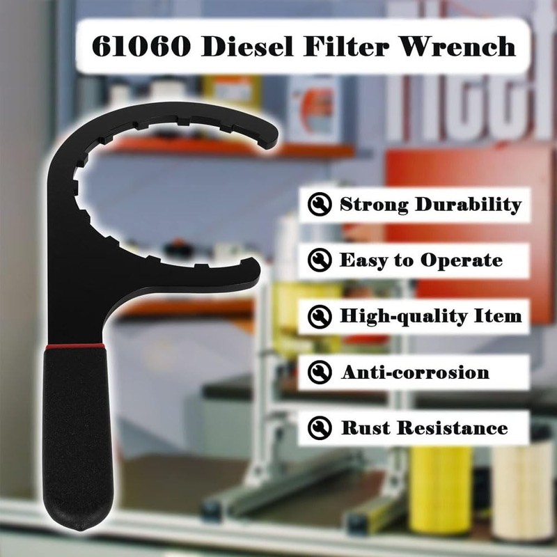 VISVIC 61060 Diesel Fuel Filter Wrench Oil Filter Removal Tool