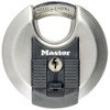 Master Lock Excell Discus Round Padlock 70mm M40EURD Silver