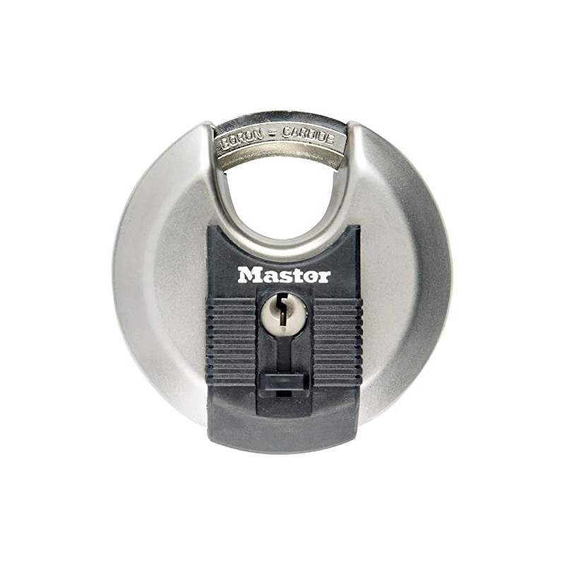 Master Lock Excell Discus Round Padlock 70mm M40EURD Silver