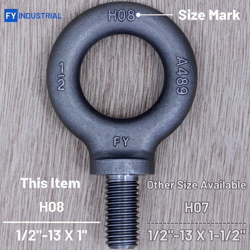Box of 9 Pcs Lifting Shoulder Eye Bolts 1/2"-13 X
