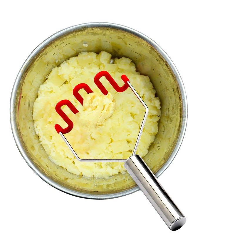 Jell-Cell Potato Masher - Silicone Protect Body with Premuim Stainless