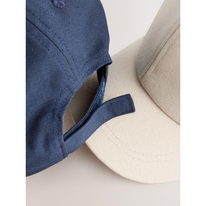 NEXT 2er-Pack Baseball Caps aus 100% Baumwolle Navy/Stone 7-10 Jahre