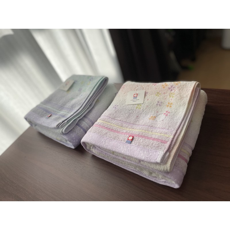 Imabari Towel Candy Flower Bath Towel Set of 2 (1