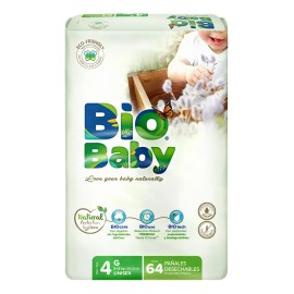 Pañales Bio Baby Etapa 4 G Unisex 64 Piezas