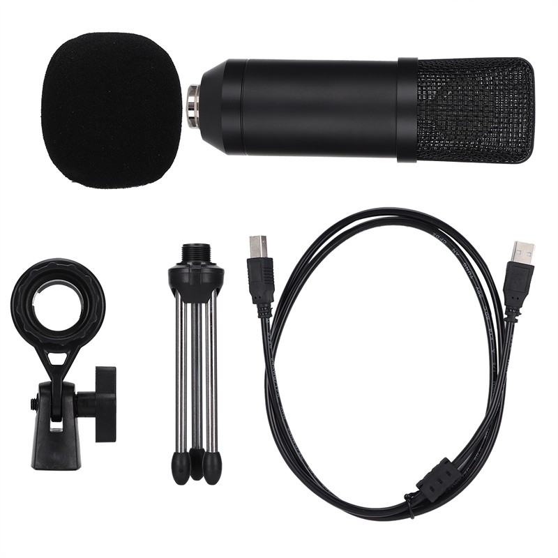 Portable Condenser USB Microphone for PC Laptop with Tripod Stand