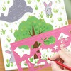 4pcs Stencils for Painting, Plastic Animal Stencils Drawing Templates Ruler,
