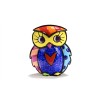 Romero Britto Mini Miniature Figurine: Owl NEW