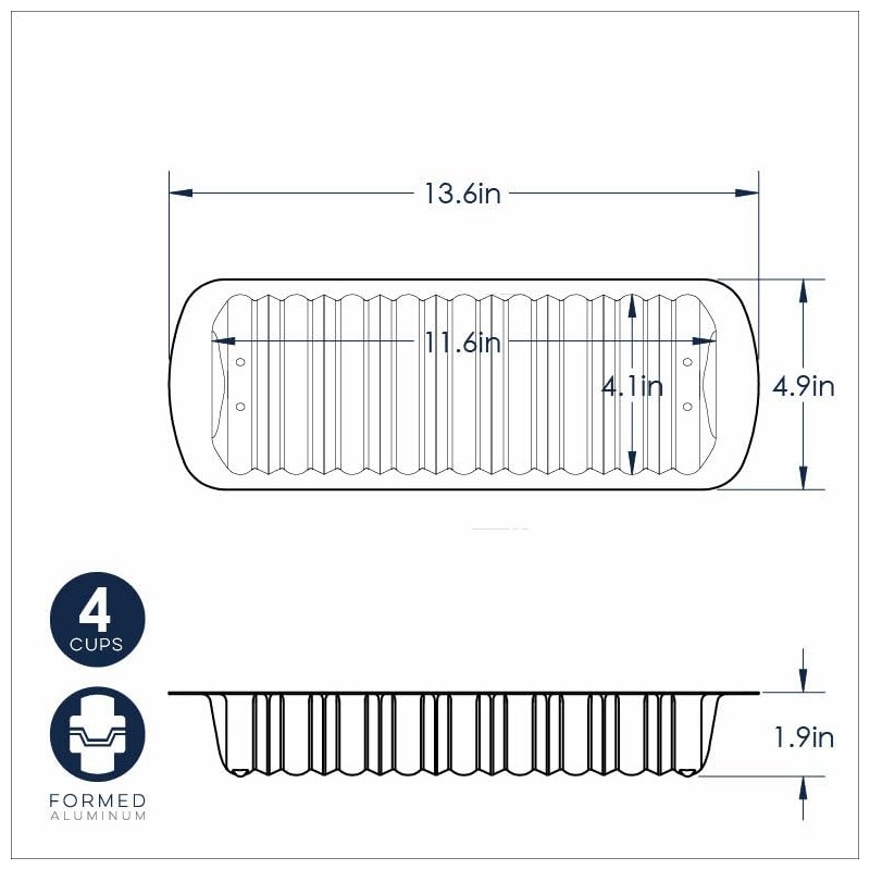 Nordic Ware Formed Cinnamon Bread and Almond Loaf Pan, 4