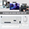 Ergonomic Silicone Gel Keyboard and Mouse Wrist Rest Set –