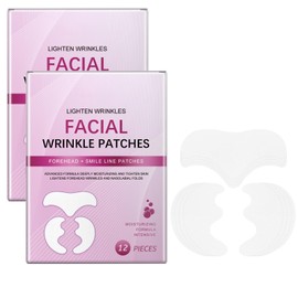 Thoquene Pack of 12 Anti Wrinkle Wrinkle Plasters, Forehead Wrinkle Patch, Face Patches