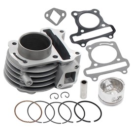 Cylinder Set Cylinder Kit for GY6 50cc 4-Stroke China Scooter 139QMB 139QMA Engine for Adly Baotian BT49QT Benero Benzhou YY50QT Rex Flex Tech Qingqi QM50QT Jinlun JC50QT Jonway Longjia Znen Hyosung