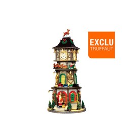 Lemax Village Collection Christmas Clock Tower with Adaptor # 45735