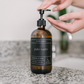 River Birch Palo Santo Scented Natural Hand Soap Refill - Handmade Moisturizing Hand Wash Luxury Scented Hydrating Soap - Vegan and Non-Toxic - 32 Fl Oz