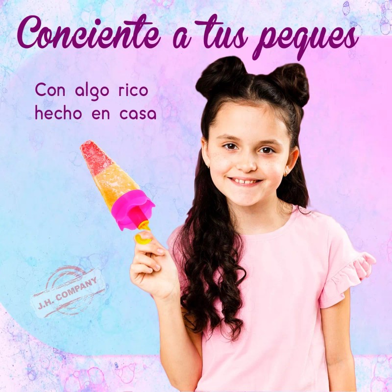 J.H. Company Molde Para Paleta Hielo Sombrilla 4 Paletas Helado