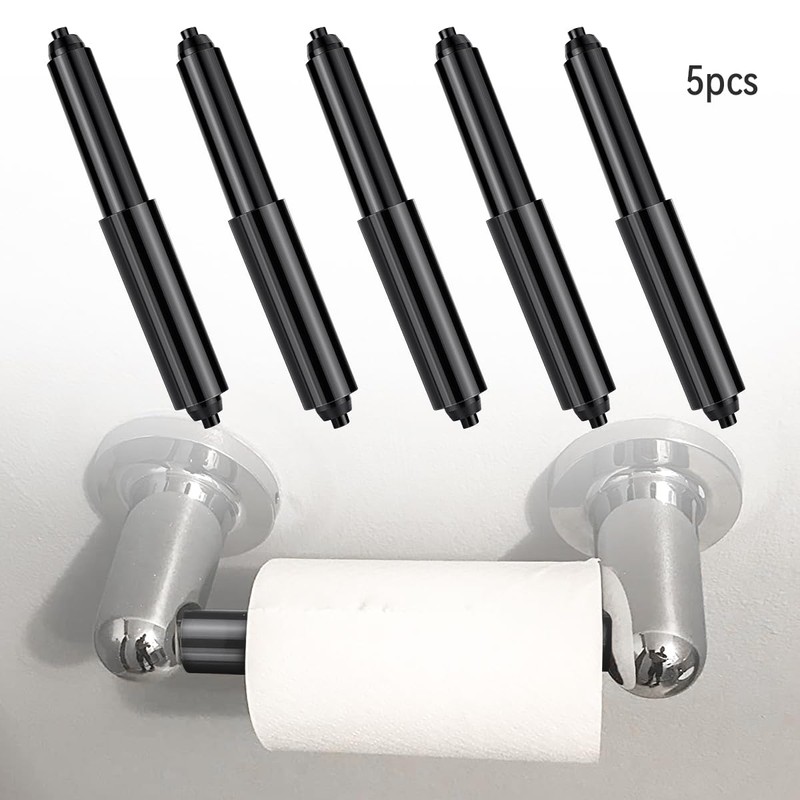 5 Pack Spring Loaded Toilet Tissue Holder Spindle Replacement Rod