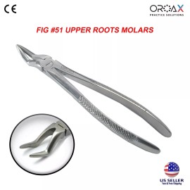 OROAX Children Tooth Extracting Forceps Fig 51 For Upper Roots Dental Instruments CE