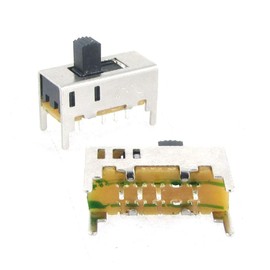 New Lon0167 5 Pcs DC 50V 0.5A 3 Position DP3T 2P3T Mini Vertical Slide Switch 8 Pin PCB DIY(5 Stücke DC 50 ν 0.5A 3 Position DP3T 2P3T Mini Vertikaler Schiebeschalter 8 Pin PCB DIY