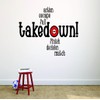 Vinyl Wall Decal Sticker : Action Escape Fall Takedown !