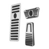 3pcs Accelerator Brake Pedals Foot Rest Plate Waterproof Fireproof Replacement