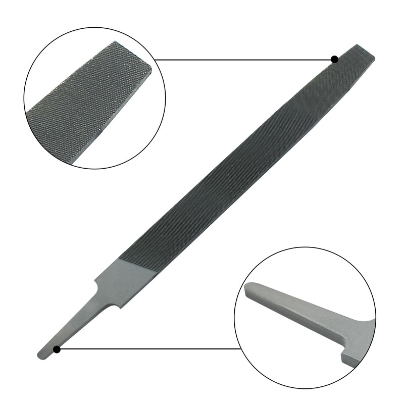 Coufce 8" Flat Dual Sided Axe Sharpening File Hardened Steel