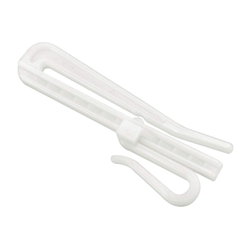 TA-VIGOR 30Pcs Curtain Hooks Adjustable, Plastic Lift Curtain Tape Hooks