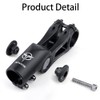 GEWAGE Handlebar Stem -130 Degree Handlebar Stem MTB 75mm 95mm
