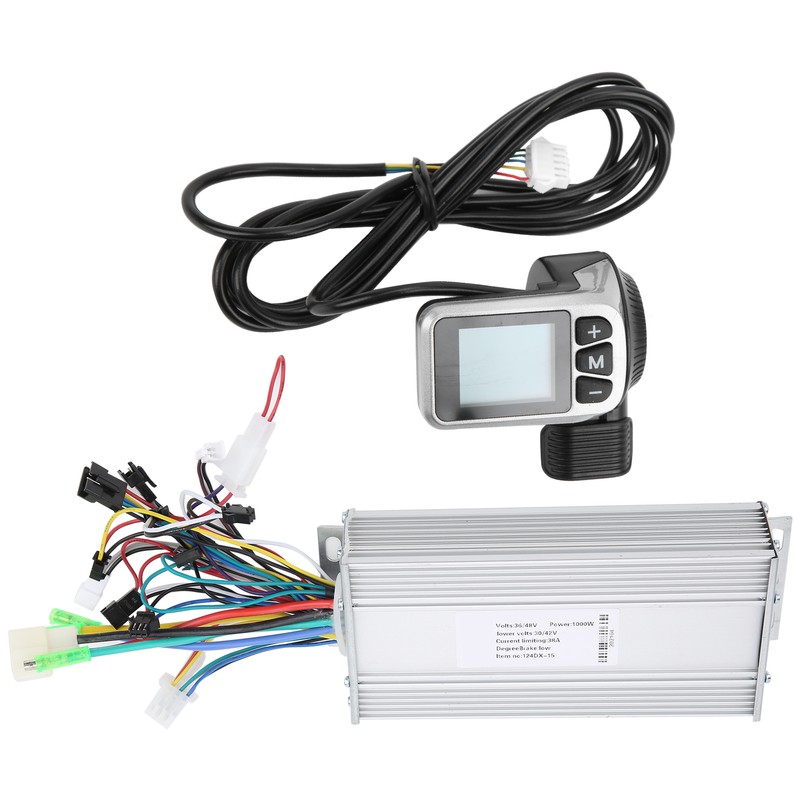 36V/48V 1000W 124DX Brushless Motor Controller Box LCD Display for