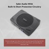 Rockville SS8P 400W 8" Slim Under-Seat Active Subwoofer, High-Level Inputs,