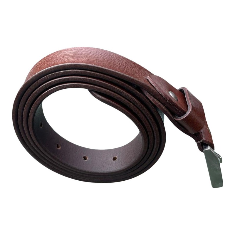 Men's Leather Belt, Brown Full Grain Leather Belts, 1" Wide