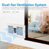 Room to Room Fan with Remote Control, 300CFM Through Wall