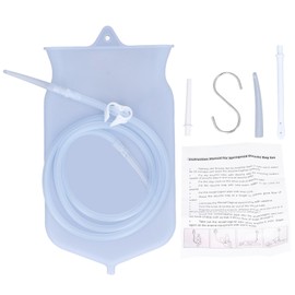 Silicone Enema Bag Kit Enema Set 2L Silicone Bag for Coffee Home Intestinal Cleansing