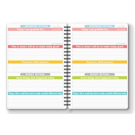 Nourish A5 Gratitude Journal For 6 Months Hardcover