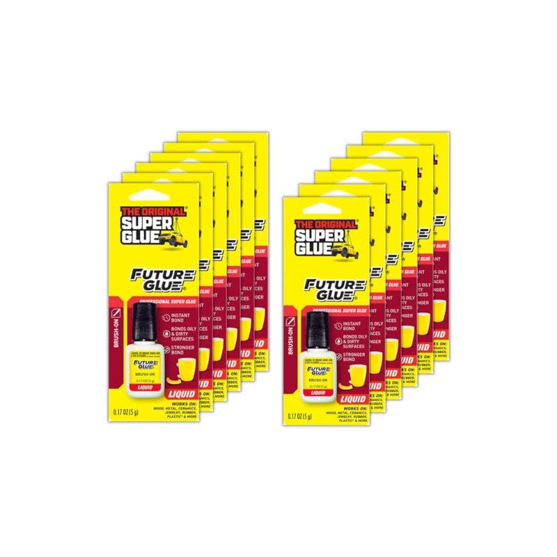 Super Glue - Future Glue Brush On Bottle - (Pack