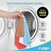 AIDEA Microfiber Cleaning Cloth Roll, 55 Sheets Shop Towels Washable,