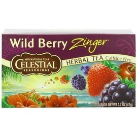 Celestial Seasonings Herb Tea Wild Berry Zingr 20 Bag