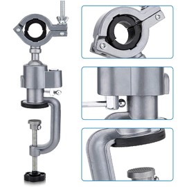 360 Degree Clamp Vice Grinder Drill Stand Holder Workbench Electric Grinder Holder for Woodworking Rotary Tool