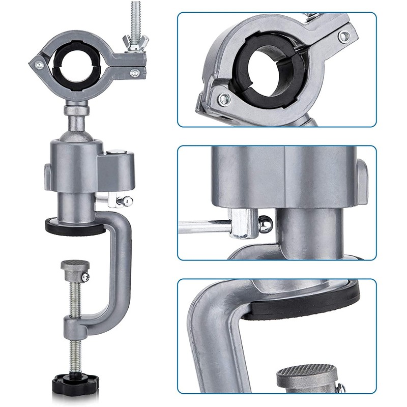 360 Degree Clamp Vice Grinder Drill Stand Holder Workbench Electric