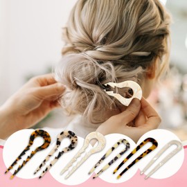 6 French Hair Pin French Twist Hair Pin Französische Haarnadel French Pin Hair Haarnadel Haarnadel Einfache Hochsteckfrisur Haarnadel U-Förmige Haarnadel Mit Kugelkopf Am Hinterkopf