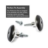 H-BOLT Premium Chrome Furniture Bed Feet with Extra Metal Inserts