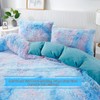 RYNGHIPY Super Soft Fuzzy Faux Fur Duvet Cover Set, Blue
