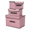 Cajas Organizadoras De Tela Plegables Con Tapas, 3 Uds.