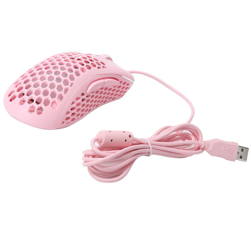 Wired Mouse Hollow Hole Design 3200dpi Lightweight NonSlip Optical Gaming